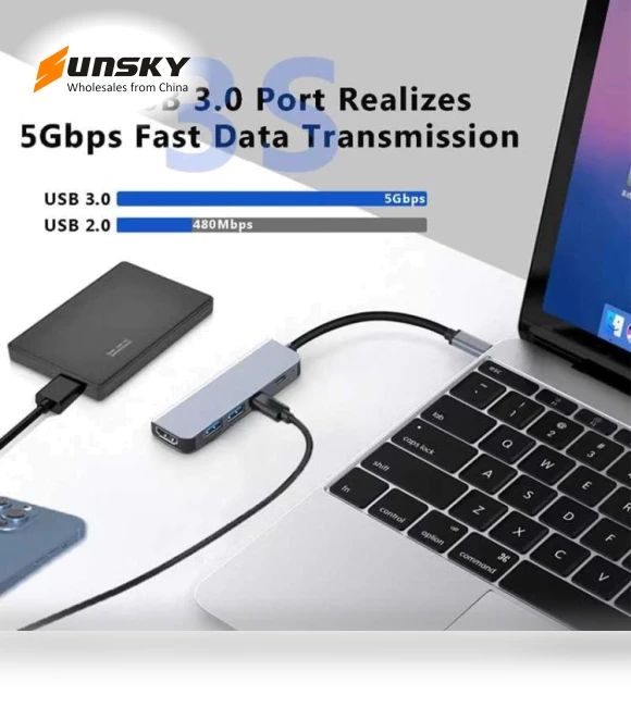 USB C to HDMI Multiport Hub Adapter — USB Hubs