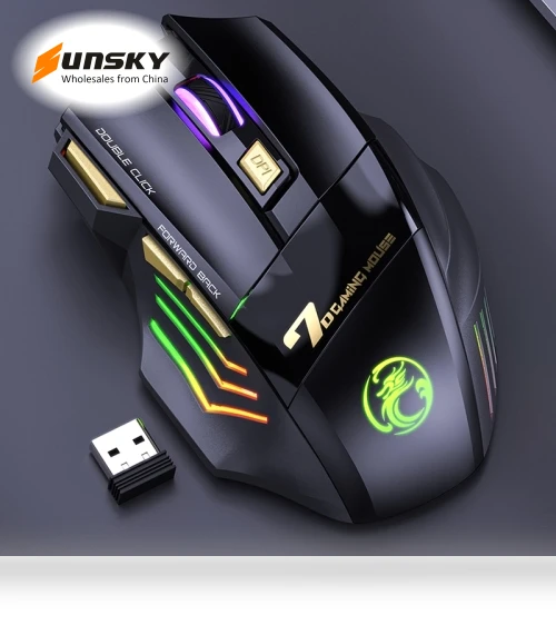 Silent Rechargeable Wireless Gaming Mouse — Mouse Pads, iMICE