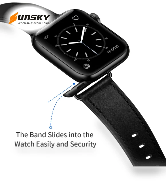 Classic Cowhide Genuine Leather Watch Band — Bands