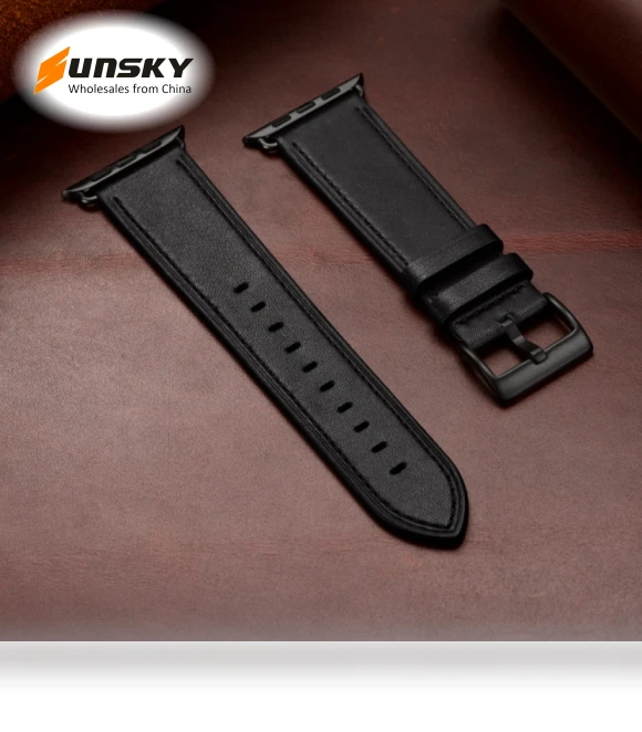 Classic Cowhide Genuine Leather Watch Band — Bands