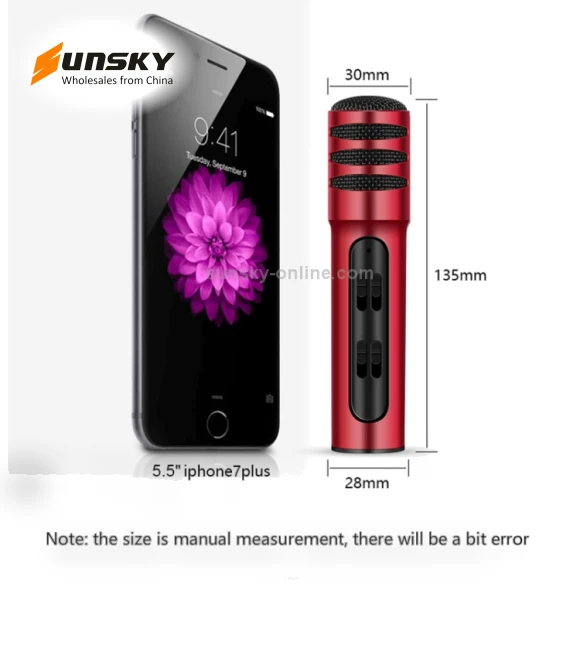 Condenser Microphone Dual Mobile Phone Karaoke Live Singing Microphone — Microphones, BGN