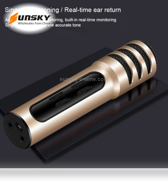 Condenser Microphone Dual Mobile Phone Karaoke Live Singing Microphone — Microphones, BGN