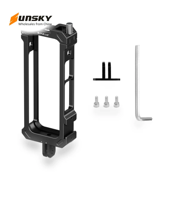 Metal Protective Cage Rig Housing Frame with Expand Cold Shoe Base & Tripod Adapter — Camera Supports, PULUZ