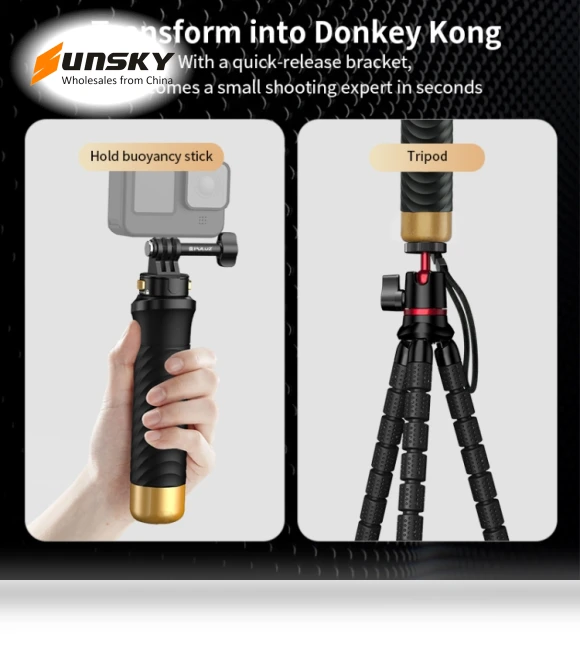 Quick Release Floating Handle Hand Grip — Paddle Accessories, PULUZ