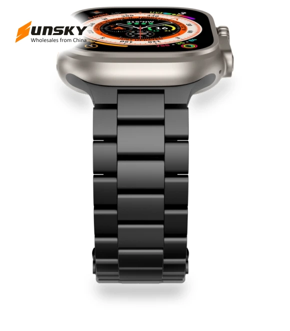 Three Beads Titanium Alloy Metal Watch Band — Bands
