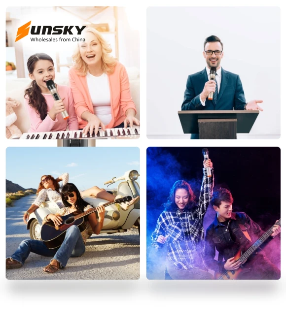 UHF Wireless Dynamic Microphone with LED Display — Dynamic, PULUZ