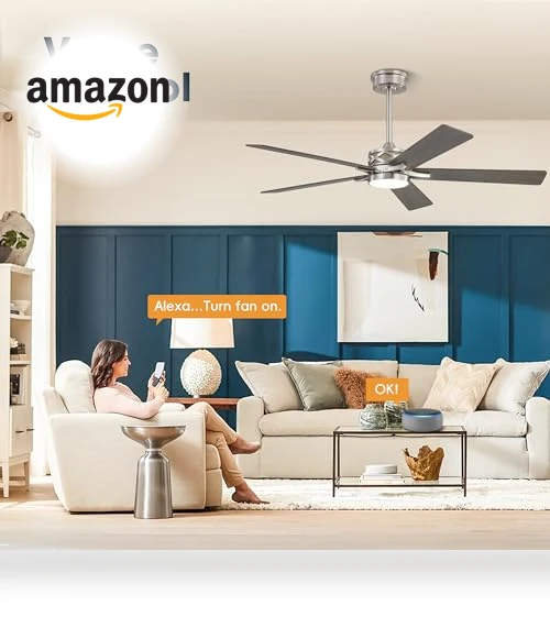 Smart Ceiling Fan with Lights — Ceiling Fan Wall Controls, WINGBO