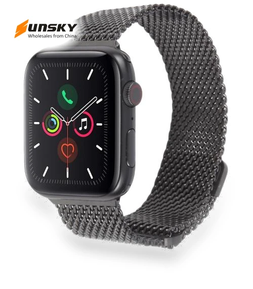 Double-section Magnetic Milanese Titanium Watch Band — Wearable Accessories