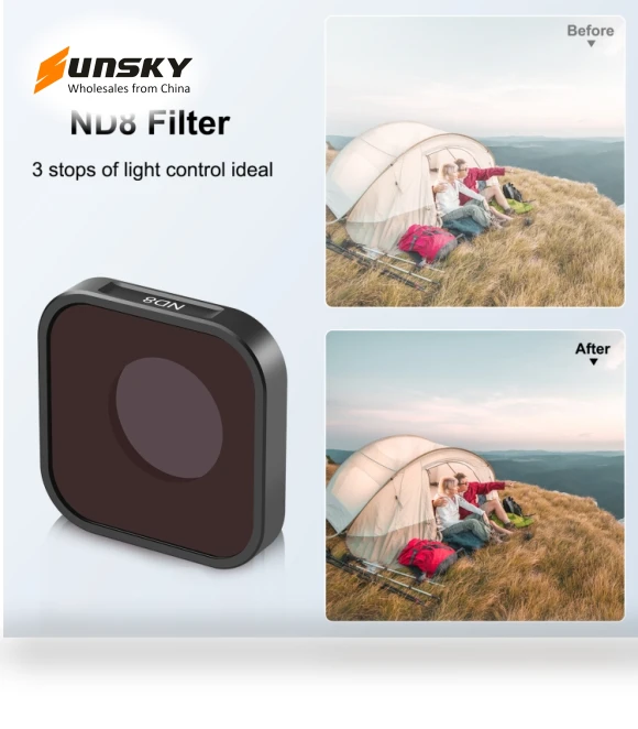 Action Camera ND8 Lens Filter — Graduated Color, PULUZ