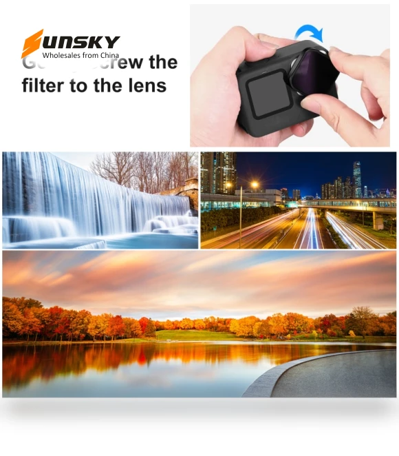 Action Camera ND8 Lens Filter — Graduated Color, PULUZ