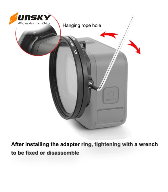 52mm UV Lens Filter with Adapter Ring for GoPro — Camera Gear, PULUZ