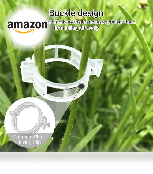 Reusable Plastic Plant Clips for Climbing Plants — Clamps, FKMEE