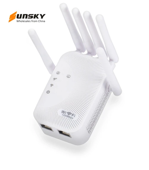 Six-antenna 1200M Repeater WiFi Wireless Router — Repeaters