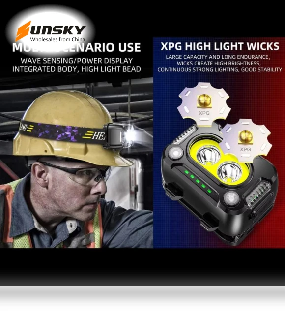 Outdoor Work Super Bright Sensor Headlight — Flashlights