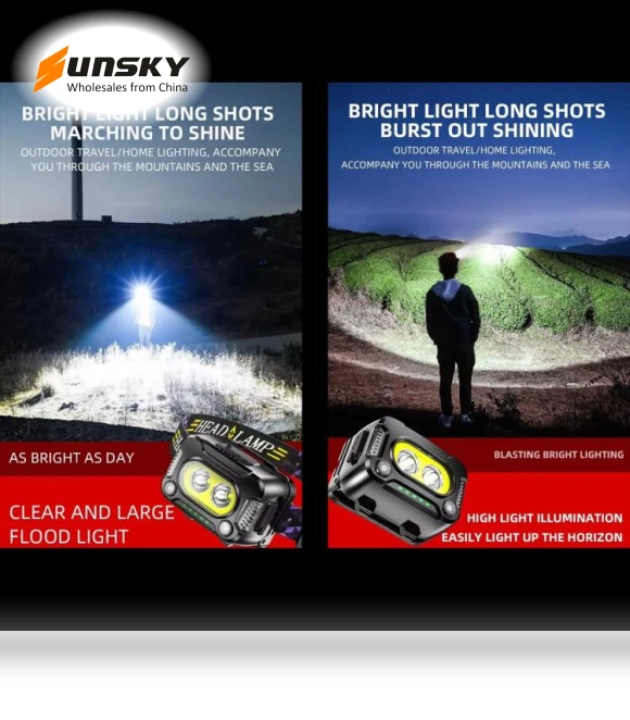 Outdoor Work Super Bright Sensor Headlight — Flashlights
