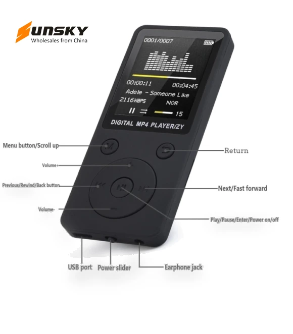 Portable MP4 Lossless Sound Music Player — Portable Media Players