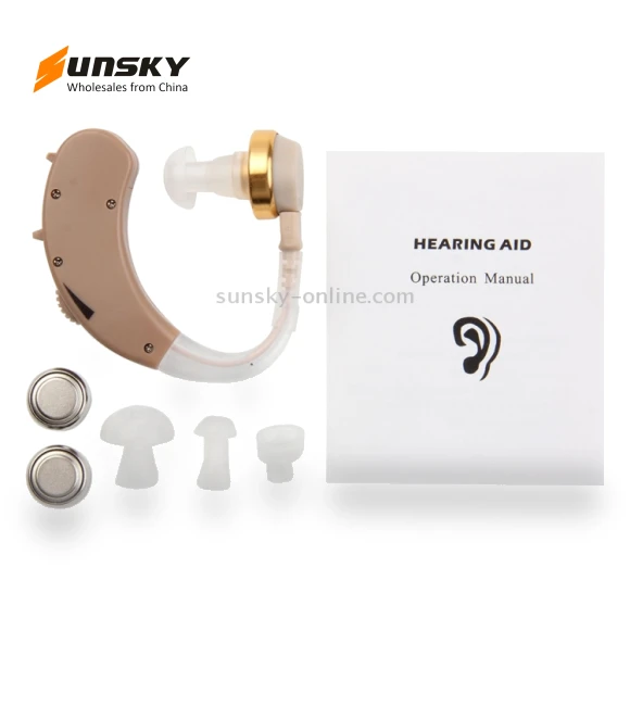 Behind Ear Sound Amplifier Adjustable Tone Hearing Aid — Hearing Support, JECPP