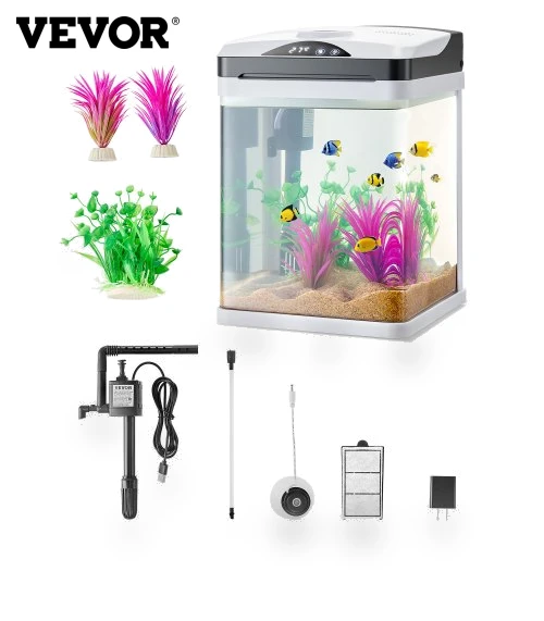 Fish Tank Aquarium LED Smart Square — Hoods, VEVOR