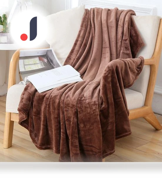 Cozy Coral Flannel Blanket with Energy-Saving Temperature Control — Electric, Practical Household