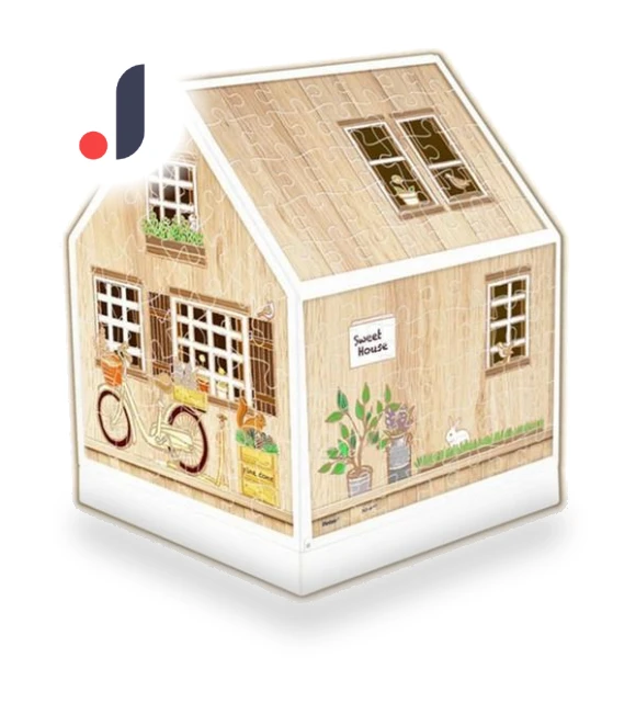3D Puzzle Love Tree Hut House with LED Touch Ball — Puzzles, Board M Factory