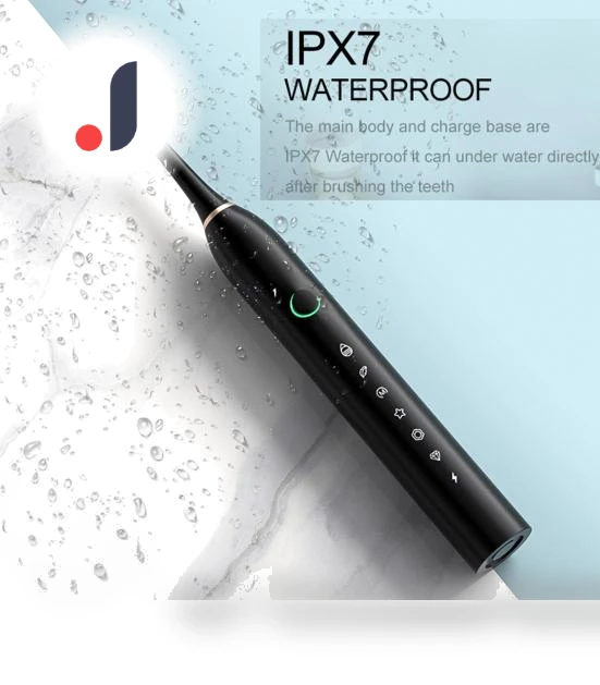Electric Toothbrush with 4 Brush Heads — Electric Toothbrush Heads, Refreshing Home
