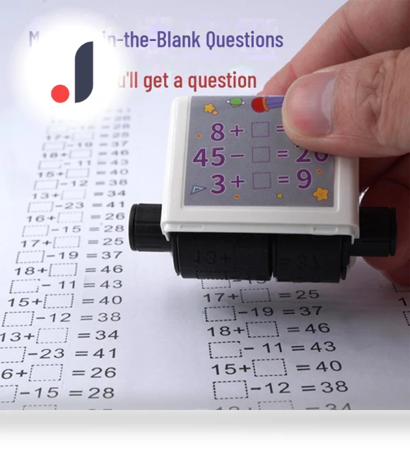 Automatic Roller Stamp for Math Fill-in-the-Blanks — Counting & Math, AI Supermarket