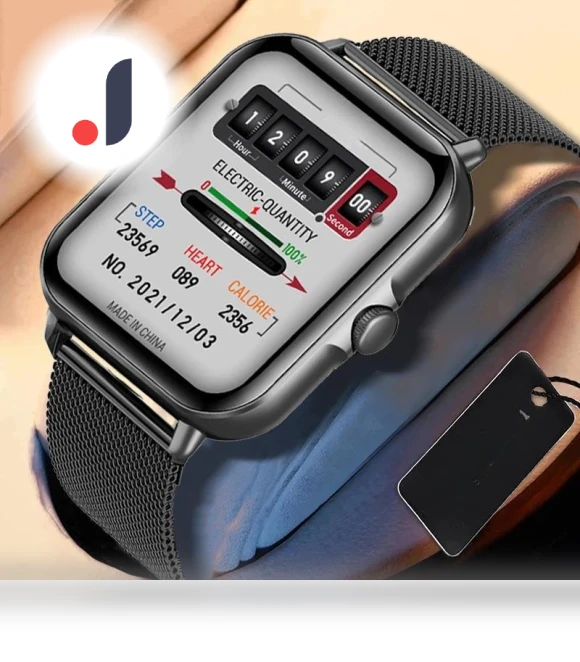 Men's Smartwatch with Full Touchscreen and Fitness Tracker — Smartwatches, Lucky Black Cat