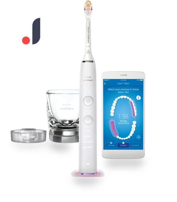 Electric Toothbrush with Charging Glass — Electric Toothbrush Heads, Philips
