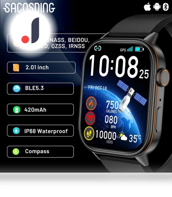 GPS Sports Trajectories Smart Watch — Smartwatches, SACOSDING