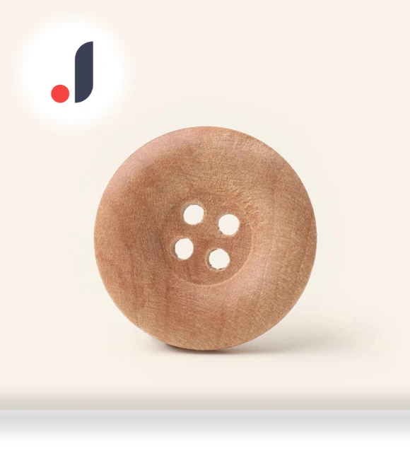 Round Wooden Smart Buttons — Buttons, Arts & Hobbies