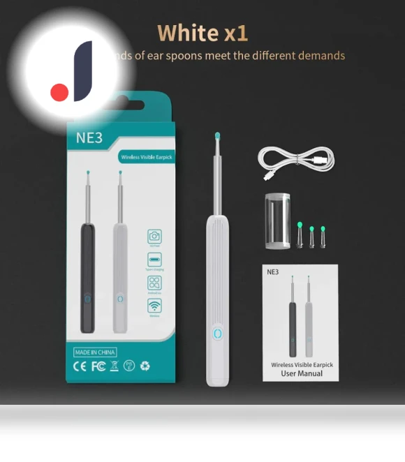 Ear Cleaner with Camera and LED Light — Wax Removal, Dongfang HOME C