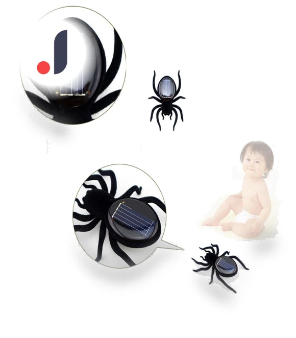 Educational Solar-Powered Spider Robot Toy — Solar Power, Long nose