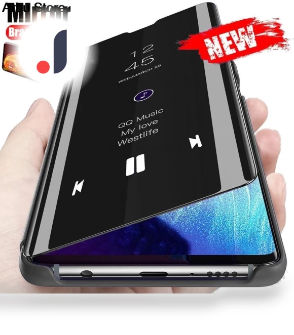 Leather Smart Mirror View Case — Phone Accessories, case-A1