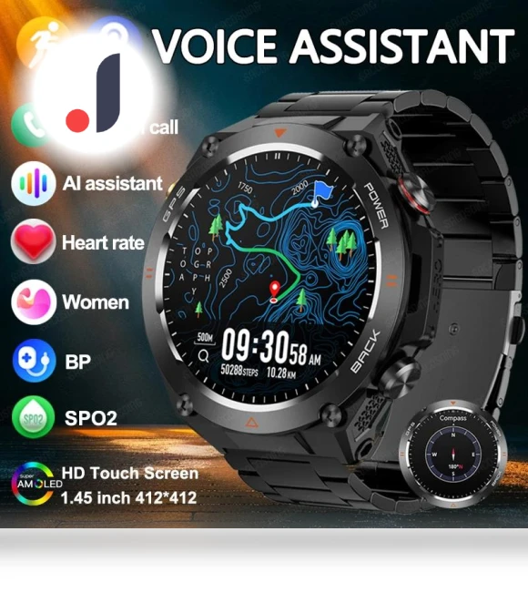 Smart Watch with GPS and Compass — Smartwatches, SACOSDING