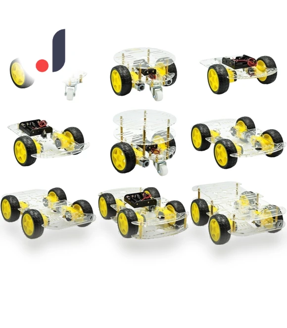 DIY Tracking Avoidance Motor Smart Robot Car Chassis Kit — Robotics Foundations, Biaozhi E-commerce