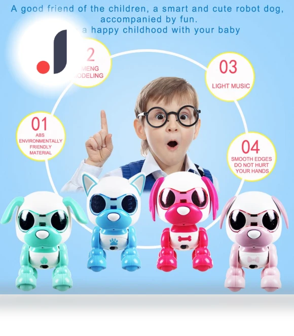 Electronic Smart Robot Dog — Interactive Animal Companions, Ice Beauty