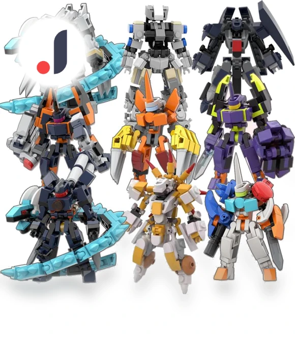 Exoskeleton Mech Construction Blocks Miniature Battle Robot — Construction Kits, Focus on toys