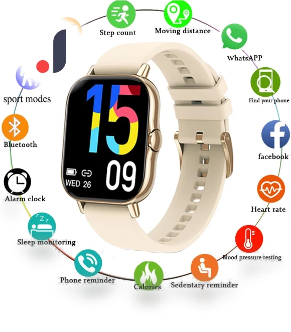Fitness Smartwatch with Bluetooth Calls and Sleep Monitor — Smartwatches, Tiktop2