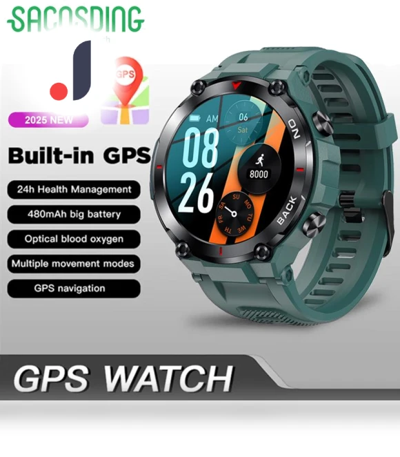 GPS Smartwatch with HD Display — Smartwatches, SACOSDING
