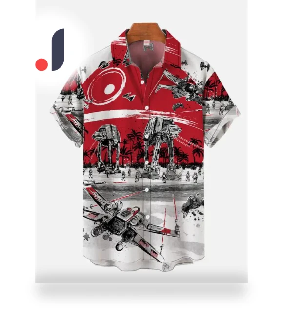 Psychedelic All-Terrain Armored Walking Robot 3D Print Hawaiian Shirt — Tank Tops, bobby4