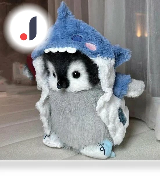 Realistic Plush Robot Penguin — Interactive, HonorBond
