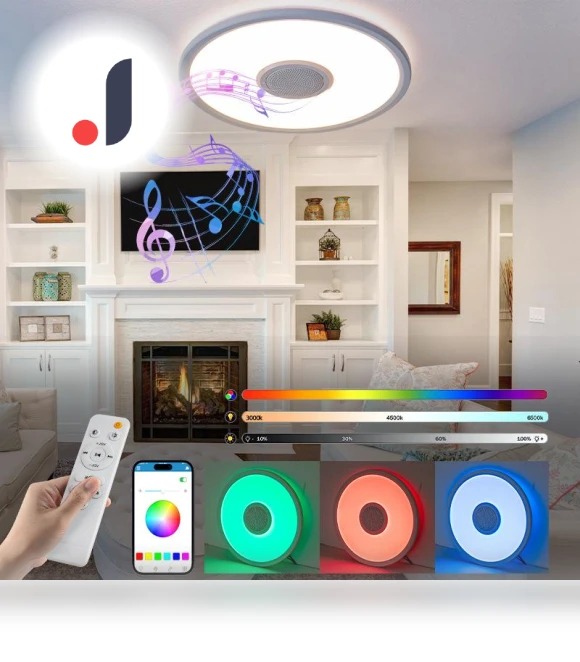 RGB Bluetooth Music Ceiling Light — Overhead Lighting, Trend CCC