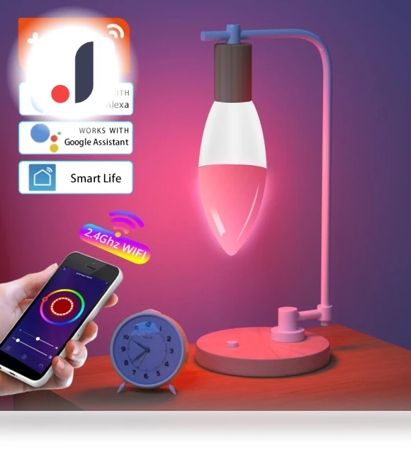 Smart Pointed Light Bulb — Smart Home Modules, OFFICE-MALL