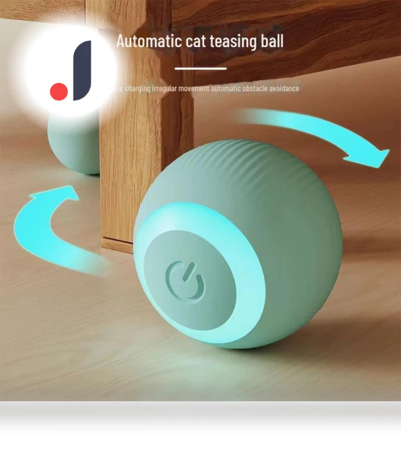 Smart Rolling Electric Toy Ball for Cats — Balls, AI Supermarket