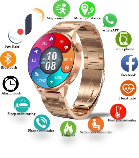 Smart Sports Watch with GPS and ECG — Smartwatches, Tiktop2