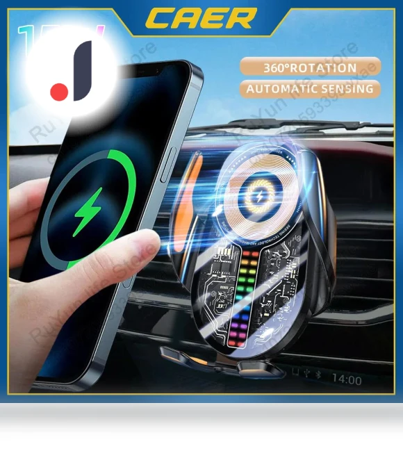 Smart Wireless Car Charging Stand — Dashboard Installation Kits, Auto Accessories Home