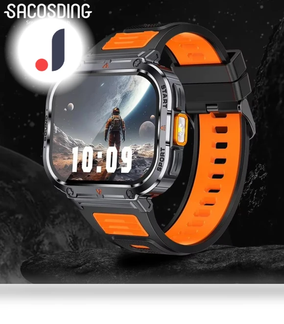 Ultra Large Screen Smart Watch with Flashlight — Smartwatches, SACOSDING