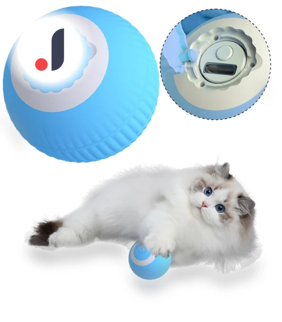 Electric Cat Toy Ball — Cat Playthings, HOME-Auto-001