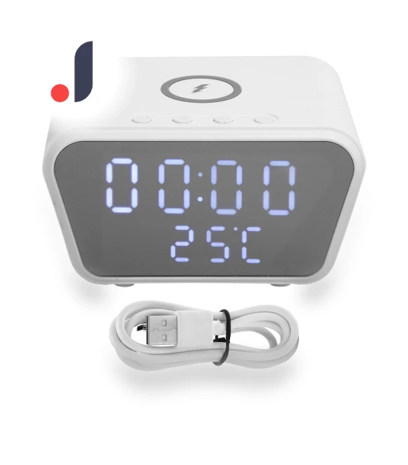 Smart Digital Alarm Clock with Wireless Charger — Alarm, Honor Electronics