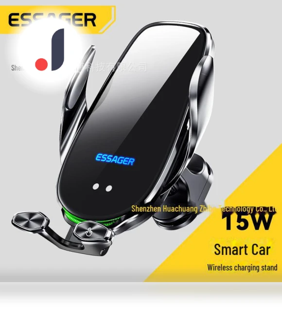 Wireless Car Charger & Infrared Sensor Phone Mount — Dashboard Installation Kits, ESSAGER